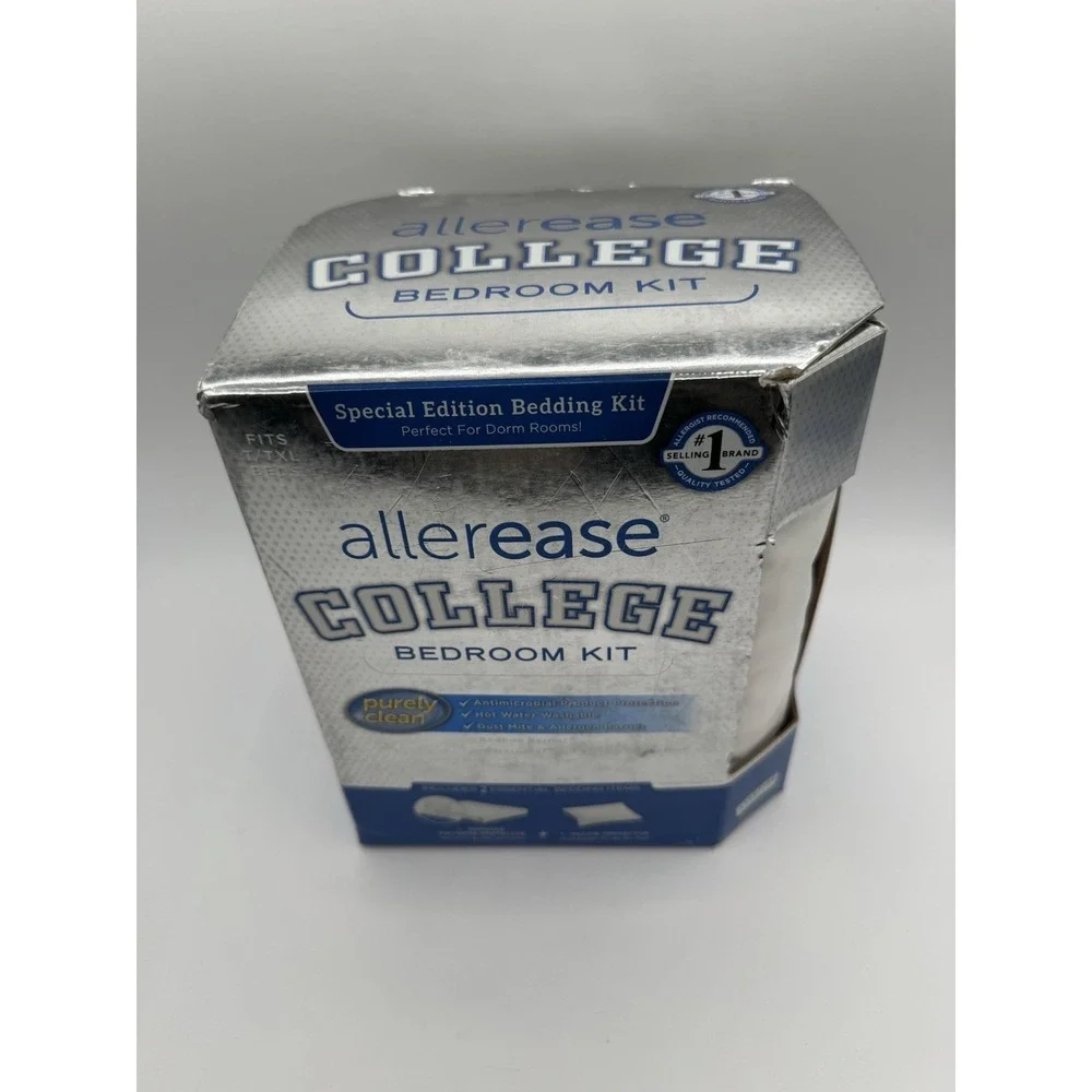 BRAND NEW Allerease College Bedroom Kit (Dorm Rooms) Twin Twin XL 2-Piece Set - Picture 2 of 5